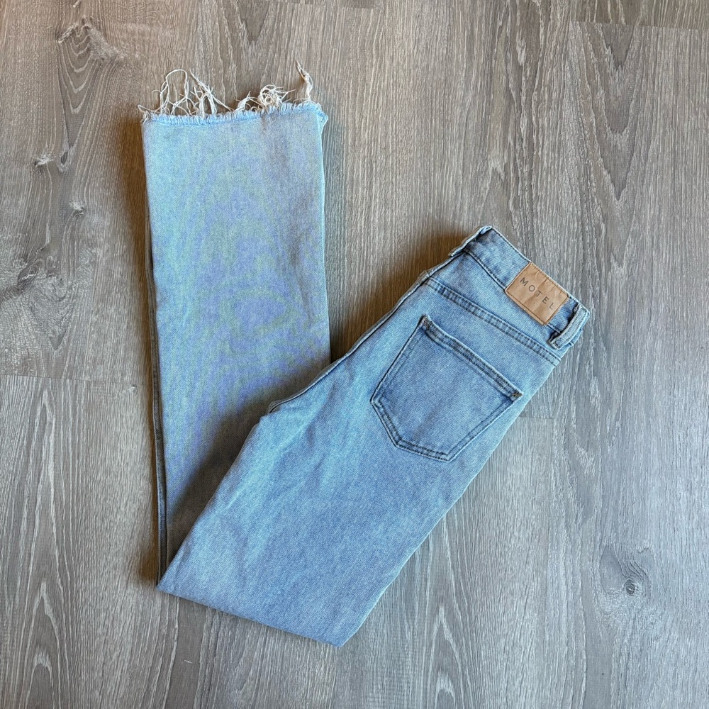 Motel Rocks Split Bootleg Jeans - Picture 4 of 6